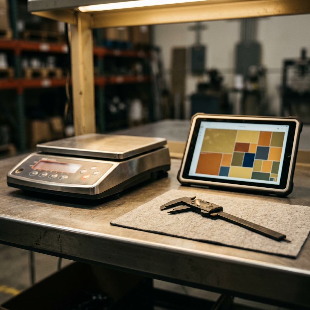 品質檢驗技術人員作業