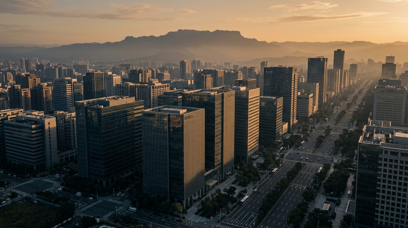 台中市現代化天際線夜景